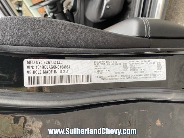 2022 Dodge Durango SXT