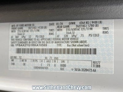 2024 Ford Transit Passenger Wagon XL