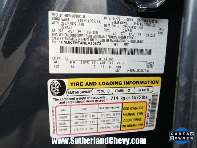 2022 Ford Expedition Max Platinum