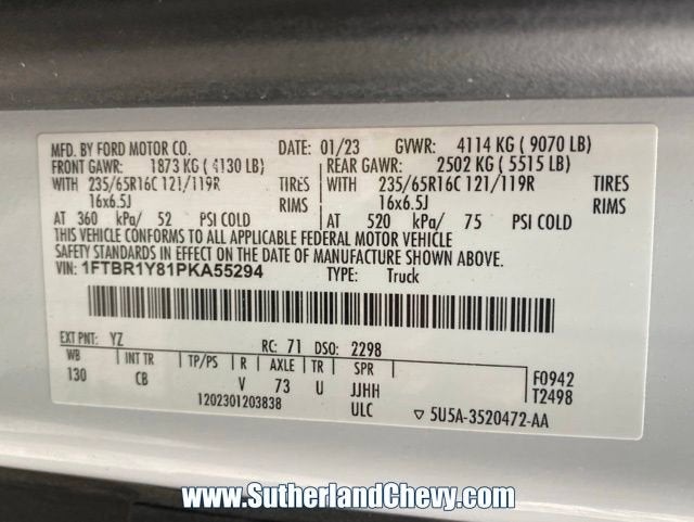 2023 Ford Transit Cargo Van T250