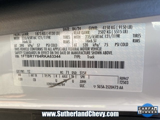 2024 Ford Transit Cargo Van T250