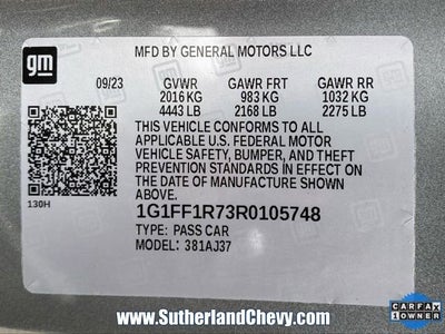 2024 Chevrolet Camaro LT1