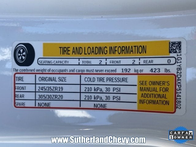 2023 Chevrolet Corvette Stingray 2LT