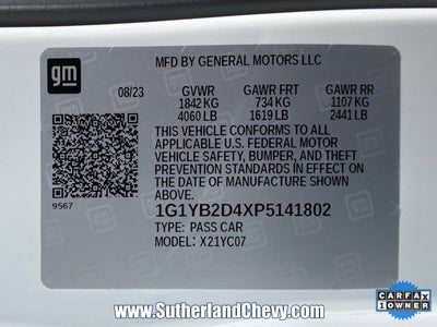 2023 Chevrolet Corvette Stingray 2LT