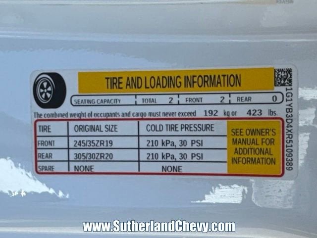 2024 Chevrolet Corvette Stingray 2LT