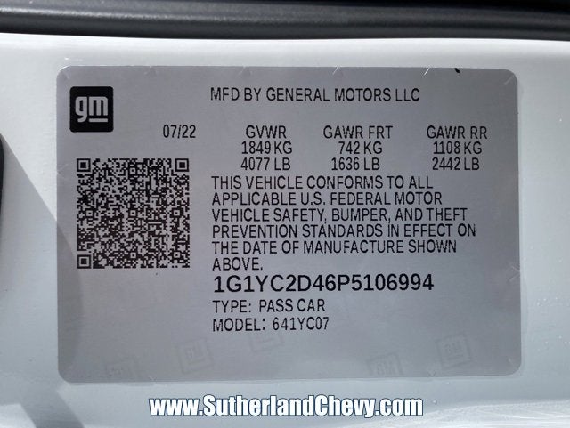 2023 Chevrolet Corvette Stingray 3LT