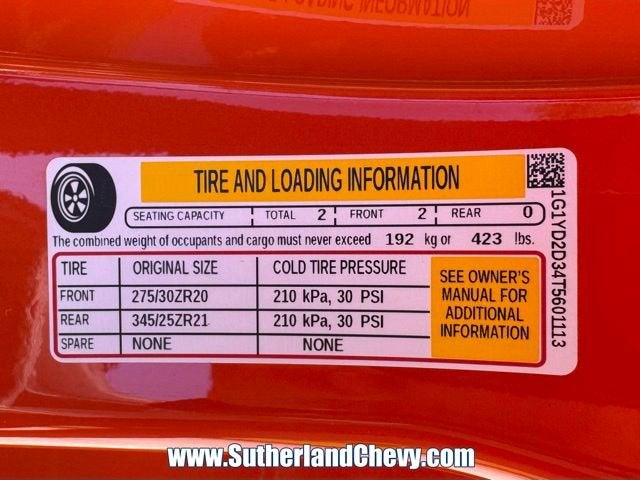 2026 Chevrolet Corvette Z06 1LZ