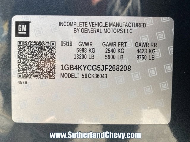 2018 Chevrolet Silverado 3500 HD Chassis Cab Work Truck