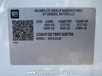2024 Chevrolet Silverado 3500 HD Chassis Cab Work Truck