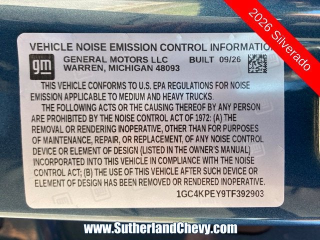 2026 Chevrolet Silverado 2500 HD LTZ