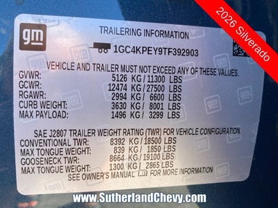 2026 Chevrolet Silverado 2500 HD LTZ