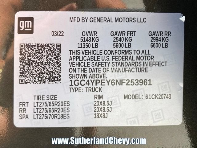 2022 Chevrolet Silverado 2500 HD LTZ