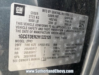 2017 Chevrolet Colorado 4WD Z71