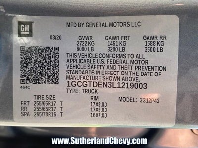 2020 Chevrolet Colorado 4WD Z71