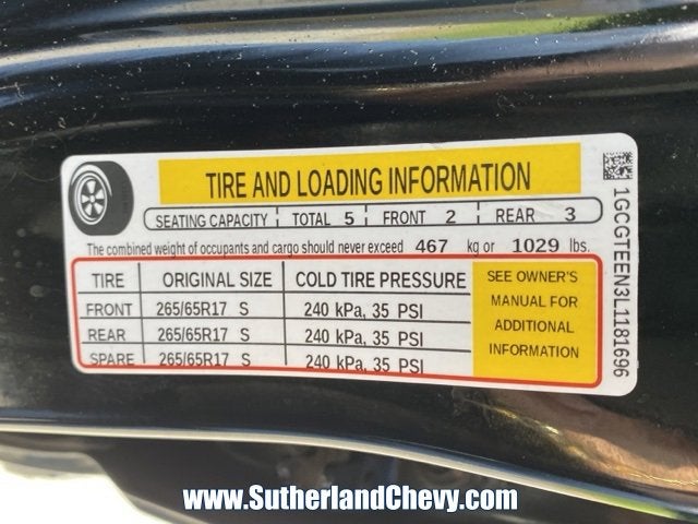 2020 Chevrolet Colorado ZR2