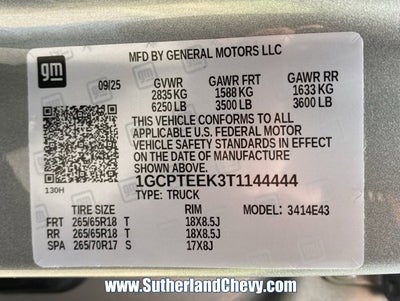 2026 Chevrolet Colorado Trail Boss