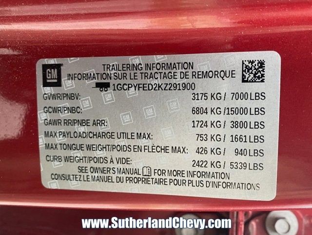 2019 Chevrolet Silverado 1500 LT Trail Boss