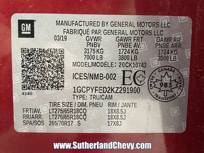 2019 Chevrolet Silverado 1500 LT Trail Boss