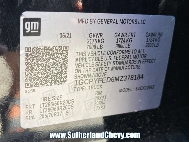 2021 Chevrolet Silverado 1500 LT Trail Boss