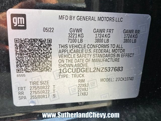 2022 Chevrolet Silverado 1500 LTZ