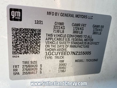 2022 Chevrolet Silverado 1500 LTD RST