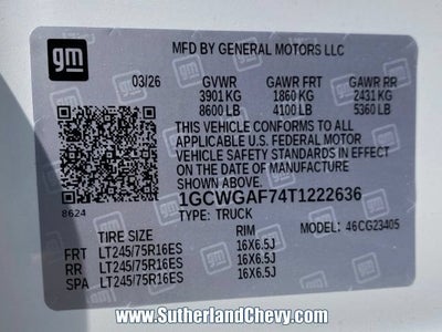 2026 Chevrolet Express Cargo WT
