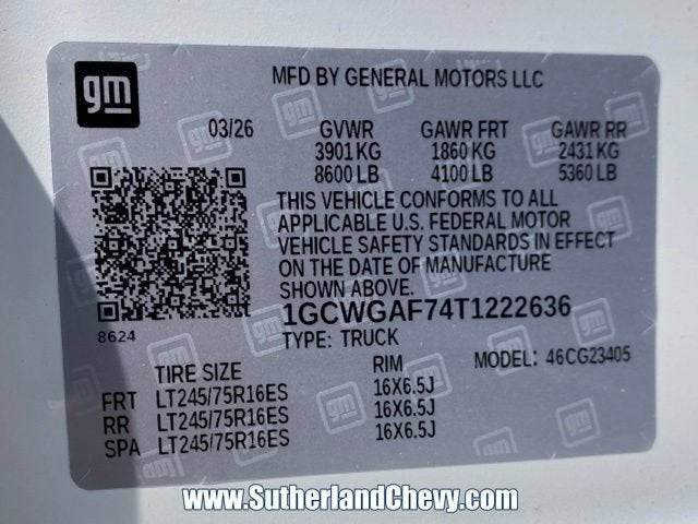 2026 Chevrolet Express Cargo WT