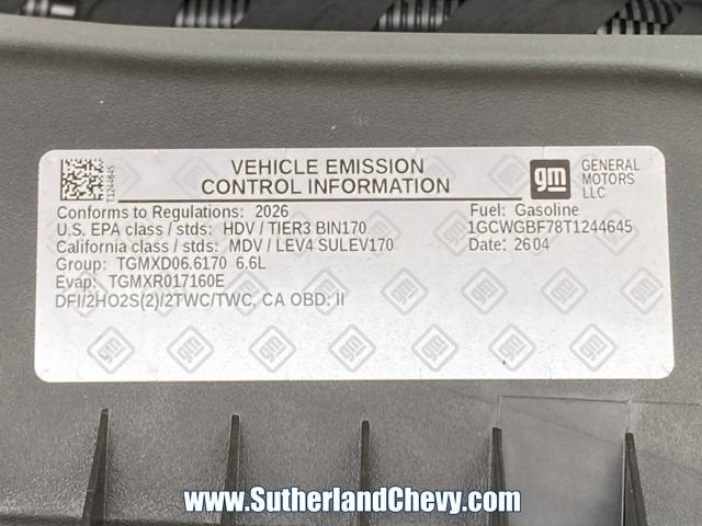 2026 Chevrolet Express Cargo WT