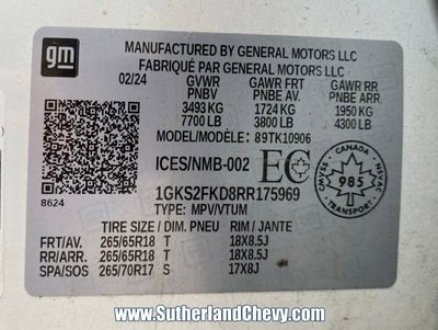 2024 GMC Yukon XL SLE