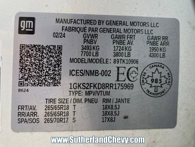 2024 GMC Yukon XL SLE