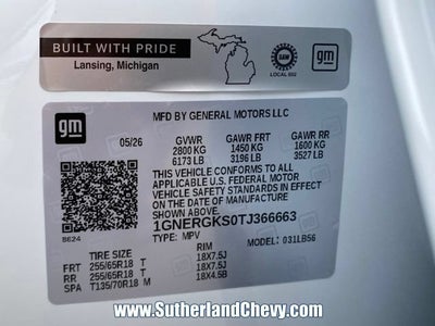 2026 Chevrolet Traverse LT