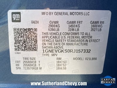 2024 Chevrolet Traverse LT