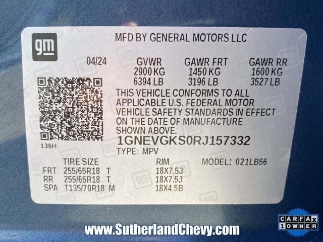 2024 Chevrolet Traverse LT