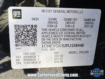 2024 Chevrolet Traverse LT