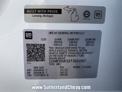 2026 Chevrolet Traverse LT