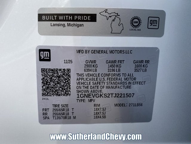 2026 Chevrolet Traverse LT