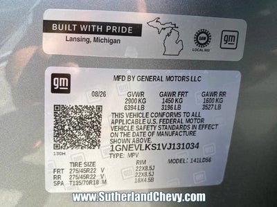 2027 Chevrolet Traverse RS