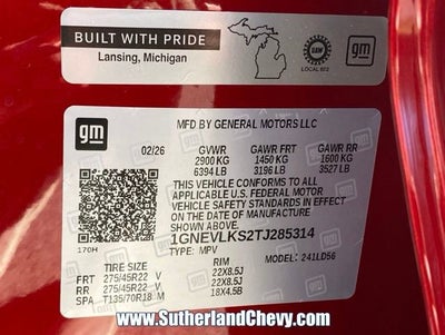 2026 Chevrolet Traverse RS