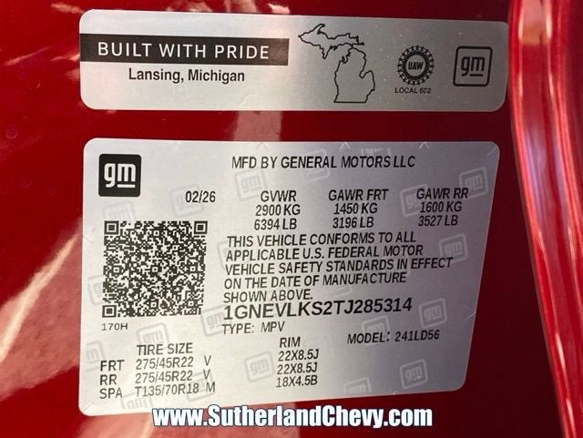 2026 Chevrolet Traverse RS