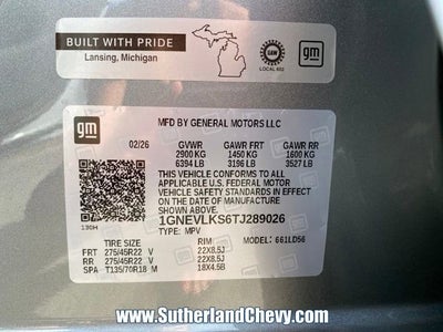 2026 Chevrolet Traverse RS