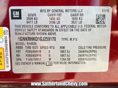 2016 Chevrolet Traverse LT