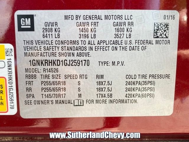 2016 Chevrolet Traverse LT