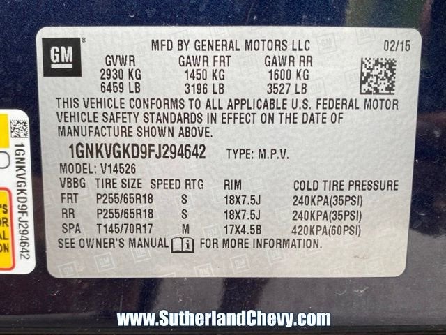 2015 Chevrolet Traverse LT