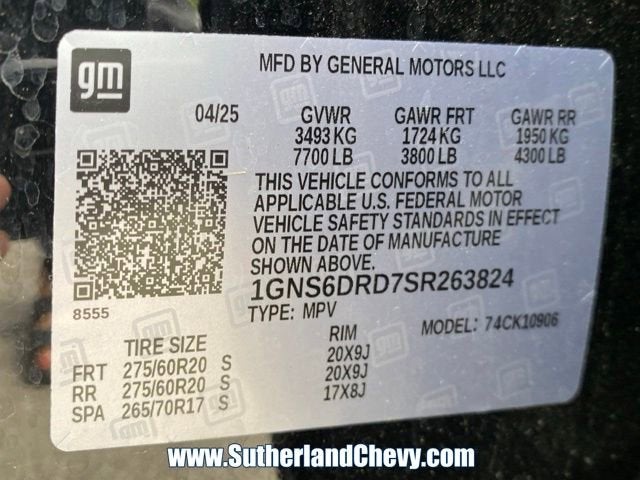 2025 Chevrolet Suburban Z71
