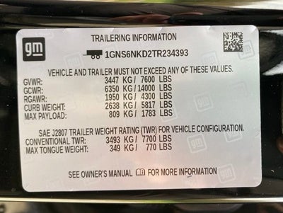 2026 Chevrolet Tahoe LT