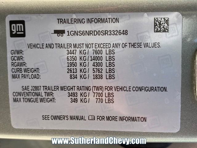 2025 Chevrolet Tahoe LT