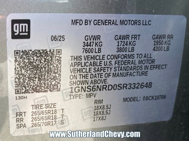 2025 Chevrolet Tahoe LT