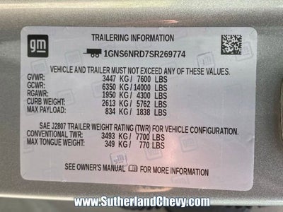 2025 Chevrolet Tahoe LT