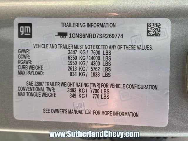 2025 Chevrolet Tahoe LT