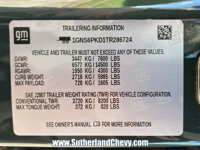 2026 Chevrolet Tahoe Z71